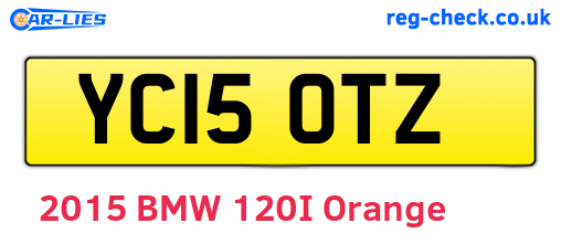 YC15OTZ are the vehicle registration plates.