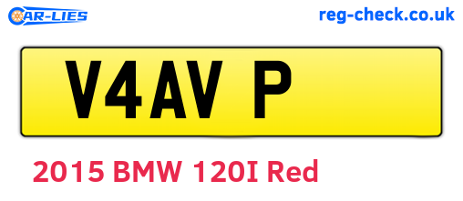 V4AVP are the vehicle registration plates.