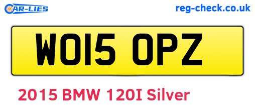 WO15OPZ are the vehicle registration plates.
