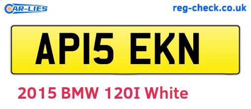 AP15EKN are the vehicle registration plates.