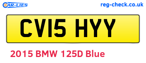 CV15HYY are the vehicle registration plates.
