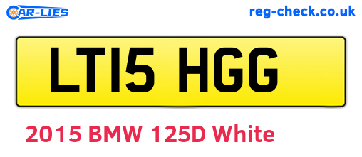 LT15HGG are the vehicle registration plates.