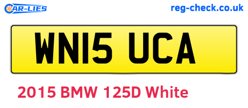 WN15UCA are the vehicle registration plates.