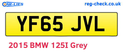 YF65JVL are the vehicle registration plates.