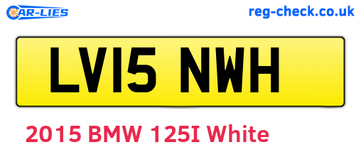 LV15NWH are the vehicle registration plates.