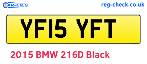 YF15YFT are the vehicle registration plates.