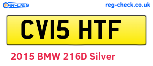 CV15HTF are the vehicle registration plates.