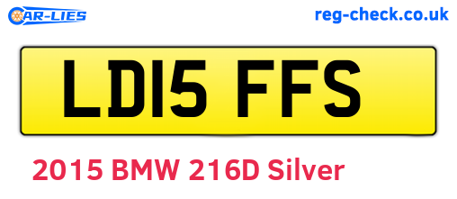 LD15FFS are the vehicle registration plates.