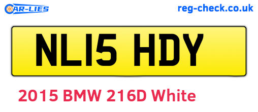 NL15HDY are the vehicle registration plates.