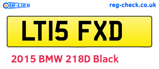 LT15FXD are the vehicle registration plates.