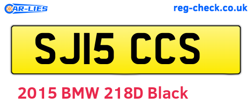 SJ15CCS are the vehicle registration plates.