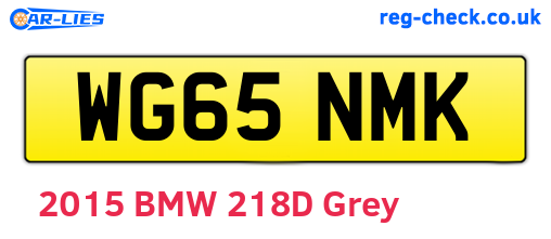 WG65NMK are the vehicle registration plates.