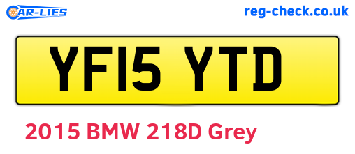 YF15YTD are the vehicle registration plates.