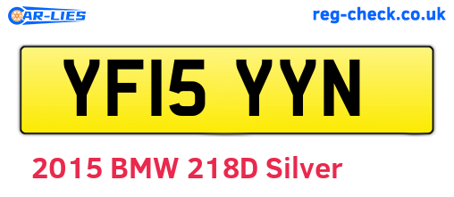 YF15YYN are the vehicle registration plates.