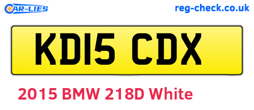 KD15CDX are the vehicle registration plates.