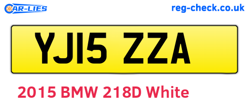 YJ15ZZA are the vehicle registration plates.