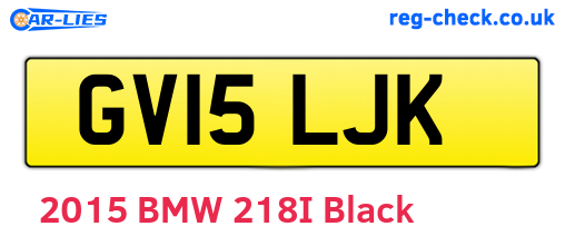 GV15LJK are the vehicle registration plates.