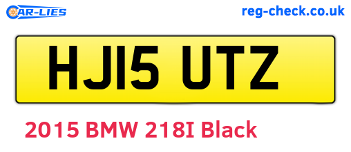 HJ15UTZ are the vehicle registration plates.