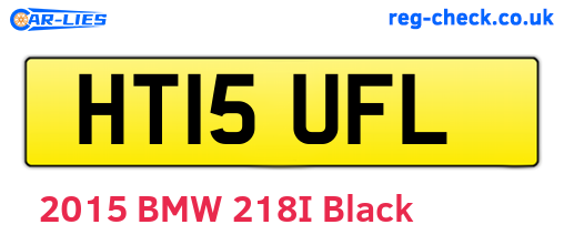 HT15UFL are the vehicle registration plates.