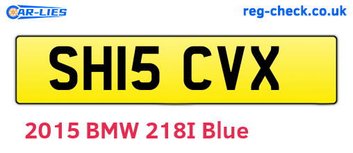 SH15CVX are the vehicle registration plates.