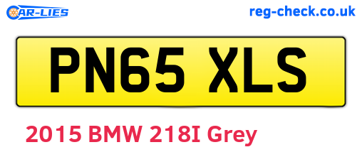 PN65XLS are the vehicle registration plates.