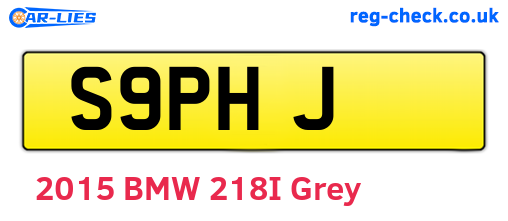 S9PHJ are the vehicle registration plates.