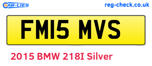 FM15MVS are the vehicle registration plates.