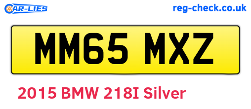 MM65MXZ are the vehicle registration plates.