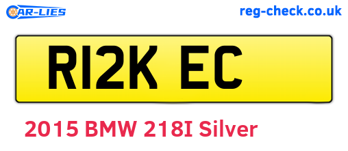 R12KEC are the vehicle registration plates.