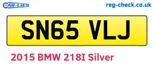 SN65VLJ are the vehicle registration plates.