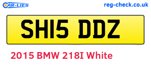 SH15DDZ are the vehicle registration plates.
