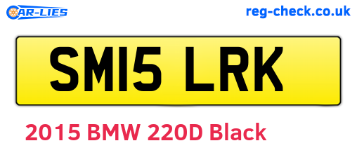 SM15LRK are the vehicle registration plates.