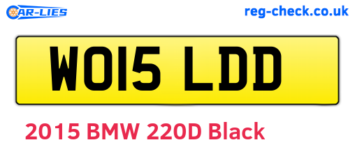 WO15LDD are the vehicle registration plates.