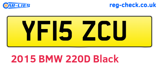 YF15ZCU are the vehicle registration plates.