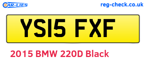 YS15FXF are the vehicle registration plates.