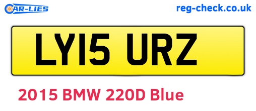LY15URZ are the vehicle registration plates.