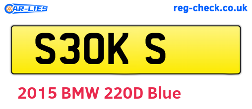 S3OKS are the vehicle registration plates.