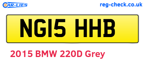 NG15HHB are the vehicle registration plates.
