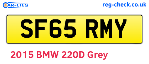 SF65RMY are the vehicle registration plates.