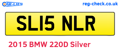 SL15NLR are the vehicle registration plates.