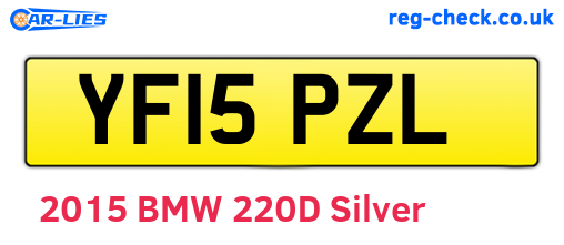 YF15PZL are the vehicle registration plates.