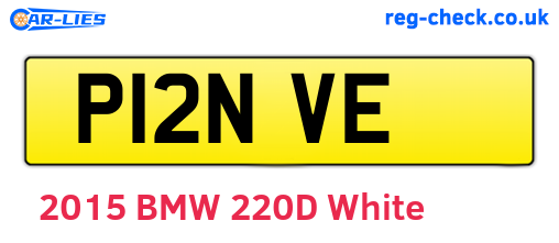 P12NVE are the vehicle registration plates.