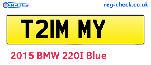 T21MMY are the vehicle registration plates.
