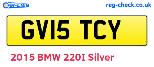 GV15TCY are the vehicle registration plates.