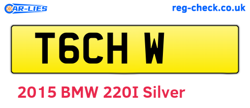 T6CHW are the vehicle registration plates.