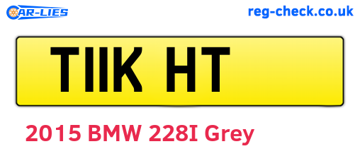 T11KHT are the vehicle registration plates.