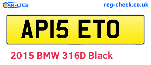 AP15ETO are the vehicle registration plates.