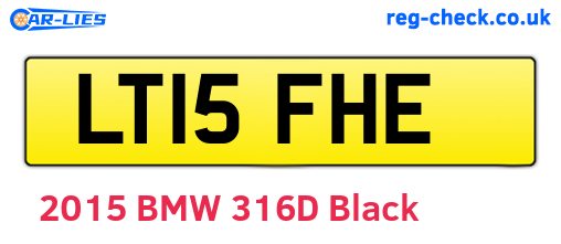 LT15FHE are the vehicle registration plates.