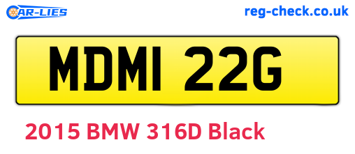 MDM122G are the vehicle registration plates.