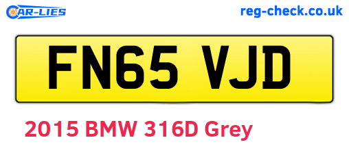 FN65VJD are the vehicle registration plates.